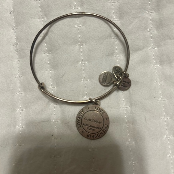 Alex and Ani Silver Claddagh Bangle Bracelet - Picture 2 of 2